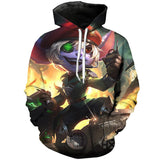 3D Print Unisex T-Shirt/Sweatshirt/Hoodie Omega Squad Tristana