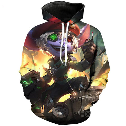 3D Print Unisex T-Shirt/Sweatshirt/Hoodie Omega Squad Tristana