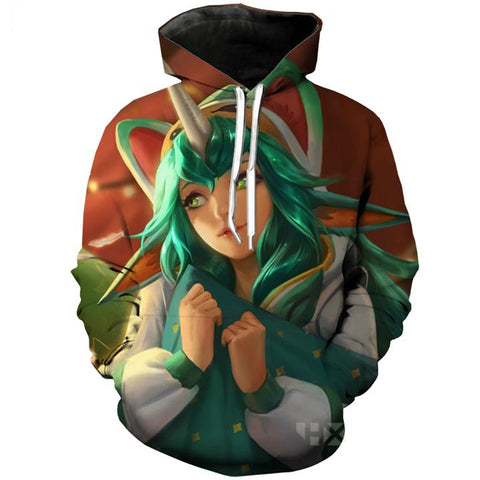 3D Print Unisex T-Shirt/Sweatshirt/Hoodie Pajama Guardians Soraka