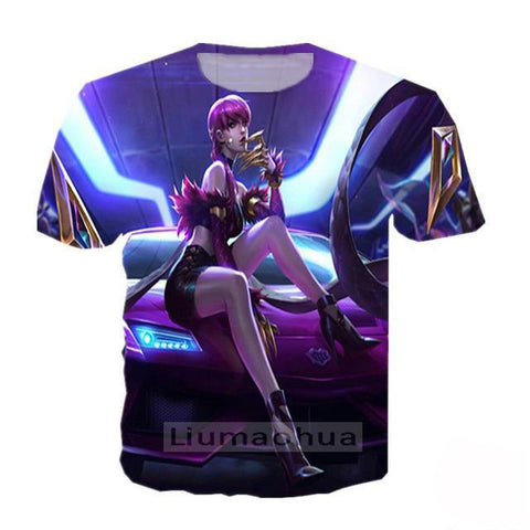 3D Print KDA Evelynn-Ahri T-Shirt