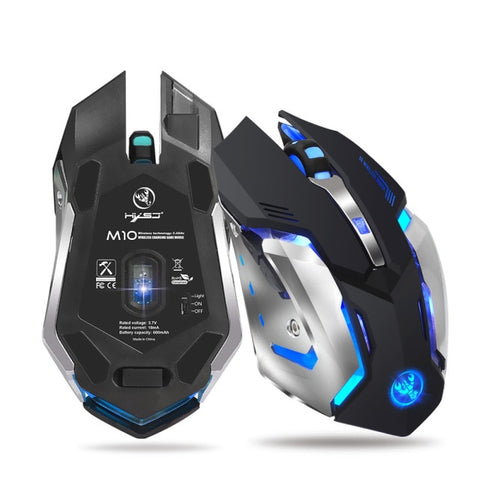 HXSJ M10 Wireless 2400dpi 7 Color Backlight Gaming Mouse