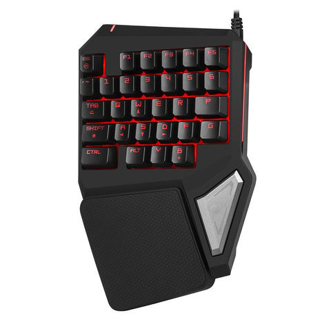 LED Backlight Single Hand Professional Gaming Keyboard