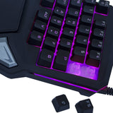 LED Backlight Single Hand Professional Gaming Keyboard