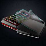LED Backlight Single Hand Professional Gaming Keyboard