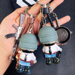PUBG Cartoon Warrior Keychain