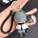 PUBG Cartoon Warrior Keychain