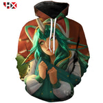 3D Print Unisex T-Shirt/Sweatshirt/Hoodie Pajama Guardians Soraka