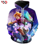 3D Print Unisex T-Shirt/Sweatshirt/Hoodie Arcade Ezreal