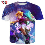 3D Print Unisex T-Shirt/Sweatshirt/Hoodie Arcade Ezreal
