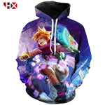 3D Print Unisex T-Shirt/Sweatshirt/Hoodie Arcade Ezreal