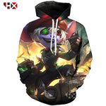 3D Print Unisex T-Shirt/Sweatshirt/Hoodie Omega Squad Tristana