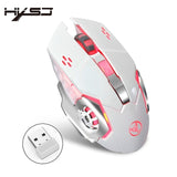 HXSJ M10 Wireless 2400dpi 7 Color Backlight Gaming Mouse