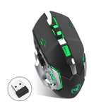 HXSJ M10 Wireless 2400dpi 7 Color Backlight Gaming Mouse