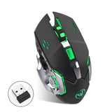 HXSJ M10 Wireless 2400dpi 7 Color Backlight Gaming Mouse