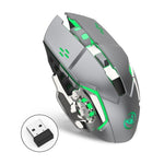 HXSJ M10 Wireless 2400dpi 7 Color Backlight Gaming Mouse