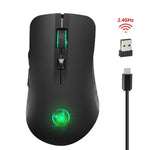 HXSJ M10 Wireless 2400dpi 7 Color Backlight Gaming Mouse