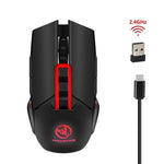 HXSJ M10 Wireless 2400dpi 7 Color Backlight Gaming Mouse