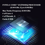 Feed Me 15.6'' Intel I7-7700HQ  Nvidia GTX1060 DDR5 6GB Video Card Gaming Laptop