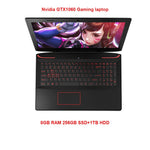 Feed Me 15.6'' Intel I7-7700HQ  Nvidia GTX1060 DDR5 6GB Video Card Gaming Laptop