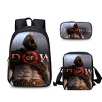 God of War Kratos 3 Pcs/Set Backpack
