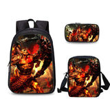 God of War Kratos 3 Pcs/Set Backpack