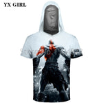 God Of War Kratos Short Sleeve Hoodies