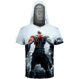 God Of War Kratos Short Sleeve Hoodies