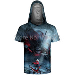 God Of War Kratos Short Sleeve Hoodies