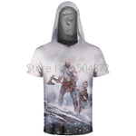 God Of War Kratos Short Sleeve Hoodies