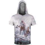 God Of War Kratos Short Sleeve Hoodies