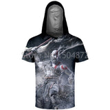 God Of War Kratos Short Sleeve Hoodies