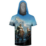 God Of War Kratos Short Sleeve Hoodies
