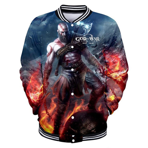 God of War 3D Baseball Jacket